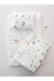 Dolunay Pompom Pique Baby Blanket 3-Piece Diaper Set - 2