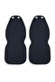 Modern Non-Slip Car Seat Protector Sponge Filled Triple Cushion Set - Blue (2 Front and 1 Rear Set) - 5
