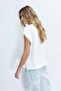 B06 Düşük omuz basic t-shirt - 4