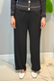 Plus Size Knitwear Loose Fit Trousers 2518 Black