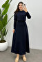 Women's Navy Blue Modal Blouse Double Suit - 6