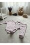 Baby Self-Padded Flexible Ribbed Fabric 3-Piece Jumpsuit Set - 6