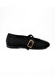 Miss Park Moda 502 Black Satin Women's Ballerinas - 2