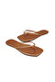 Women's Square Toe Flip-Flops Rose Stylish Daily Slippers - 2