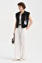 Women's Detachable Scarf Accessory Detailed Design Vest - 5