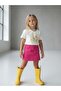 Girl's Floral Touch Printed Cotton T-Shirt - 4