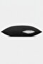 Velvet Textured Premium Black Plain Polyester Pillow Cover - 3
