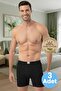 Men's 100% Cotton 3-Piece Single Jersey Fabric Combed Cotton Boxer Shorts