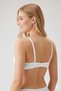 Women's White V610061 Paris Underwire Non-Padded T-Shirt Micro Bra - 3
