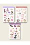 Yoga, Sefcare, Spa Day Themed 3-Piece Sticker Sheet Set