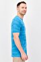 Men Sportswear Fit Short Sleeve Training T-Shirts, Blue - 2