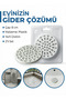Drain Cover with Strainer 8 cm Bathroom Kitchen Sink Balcony Drain Cover Plastic Set of 2