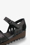 Tania Women's Genuine Leather Sandals - Black - 5