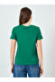 Women Green Embroidered T-Shirt - 5