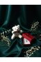Steel White Heart Necklace and Plush Teddy Bear Gift Set - 4