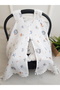 Stroller Cover and Cushion Muslin with Zipper 100% Cotton 75X100 cm - 2