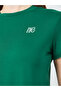 Women Green Embroidered T-Shirt - 4