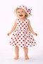 Sweet Summer Baby Girl Dress Polka Dot Patterned Dress with Hat