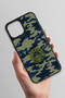 iPhone 14 Compatible Digital Camouflage Glass Licensed Phone Case - 3