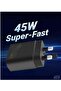 "Efficient 45W Power Adapter: Fast Charging for Samsung, Motorola, and Google Devices"