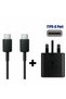compatible 45W Samsung Adaptive Fast charge Travel Adapter with USB Type-C cable - 3 Pin - 6