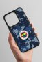 iPhone 15 Pro Compatible Blue Camouflage Glass Licensed Phone Case - 3