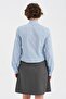 Women's Detachable Scarf Detailed Design Shirt - 3