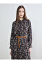 Esvab • Modern & Distinctive Hakim Roba Collar Embroidered Belted Chiffon Dress - 2