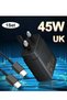 "Compact 45W Super Fast Charger: Includes Over-Voltage & Short-Circuit Protection" - 6