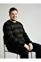 Men's Knitwear Sweater with Zero Roba Collar Stripes in Plus Size from Uzg Store for Style Enthusiasts