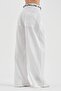 Women's Linen Fabric Design with Detachable Belt and Wide Leg Pants - 5