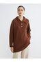 Lcw Modest Brown Polo Collar Women's Knitwear Sweater