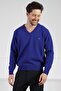 Parma V-Neck Men's Long Sleeve 100% Lamb Wool Knitwear Sweater - 4