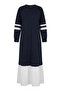 Garnili Sporty Hijab Dress 71079-04 Navy Blue - 7