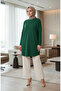 Comfortable Cut Seasonal Tunic, Does Not Show under Clothes, Plus Size Tunic, Mother's Tunic 8766-04 Emerald Green - 2