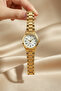 Cansios Model Daily Use Waterproof Round Numeral Gold Women's Wristwatch - 8