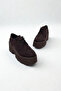 Brown Suede Thick Sole Loafers P9093 - 2