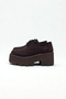 Brown Suede Thick Sole Loafers P9093 - 4