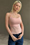 Pink Adjustable Buckle Strap Women's Tank Top Mg2676 - 3