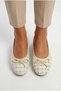 Tweed Fabric Mary Janes Ballet Flats Stylish Buckled Orthopedic Sole Everyday Shoes - 7