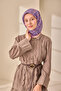 Lorena - Silkhome Aura Viscose Blended Cotton Texture 90X90Cm Scarf – 4 Seasons Use - 140006-14