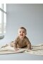 Baby Organic Cotton Teddy Bear Embroidered Jumpsuit - 4