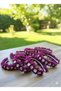Bridesmaid Crown, Bridal Henna Night Bridesmaid Crown with Purple Laser Roses, Bachelorette Party Bride 10 Pieces