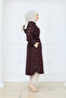 Women's Embossed Patterned Waist Tunneled Quilted Cap - 6