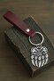 Nordic Bear Claw Design Real Leather Keychain Gift Keychain Genuine Leather Keychain