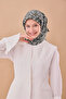 Lorena - Silkhome Aura Viscose Blended Cotton Texture 90X90Cm Scarf – 4 Seasons Use - 140005-11 - 5