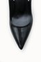 Alya Alba Women's Pointed Toe Open Back Thin Heeled Shoes 0012720 Black Patent Leather - 2