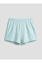 Blue Crew Neck Girls' Shorts Pajama Set (S6) - 4
