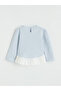 Blue Bow Detailed Girls' Blouse - 3