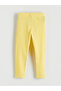 Nevavm Girls' Ribbed Leggings with Elastic Waist, Pack of 2 - 3